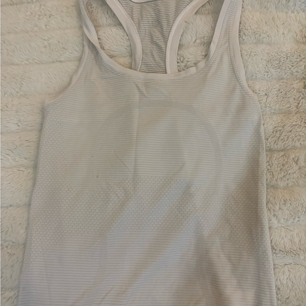 White lululemon swiftly tec tank